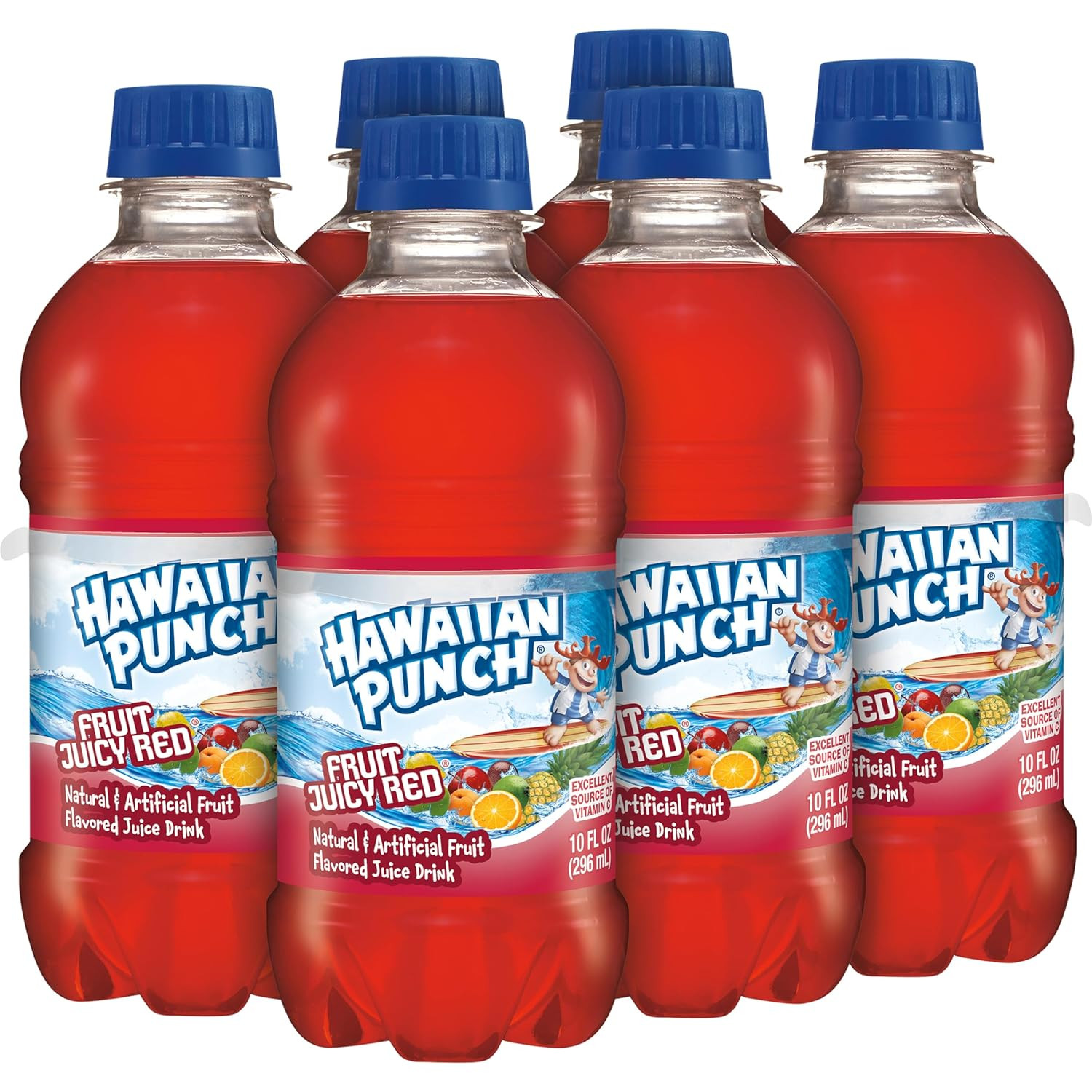 Hawaiian Fruit Juice Drink, 10oz Bottles, 24 Count, Ready-to-Drink, Vitamin C
