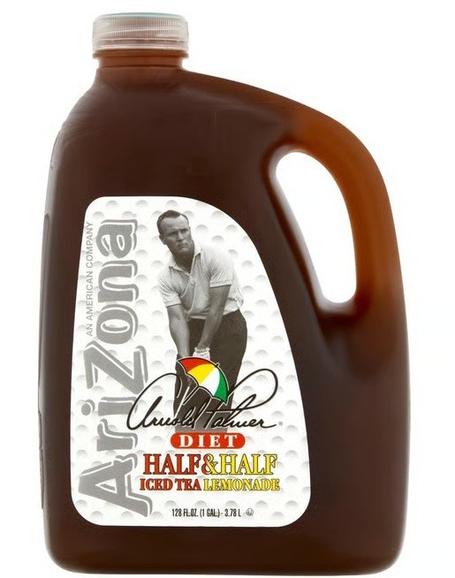 AriZona Arnold Palmer DIET Half & Half Iced Tea Lemonade, 128 Fl Oz (1 Gallon)