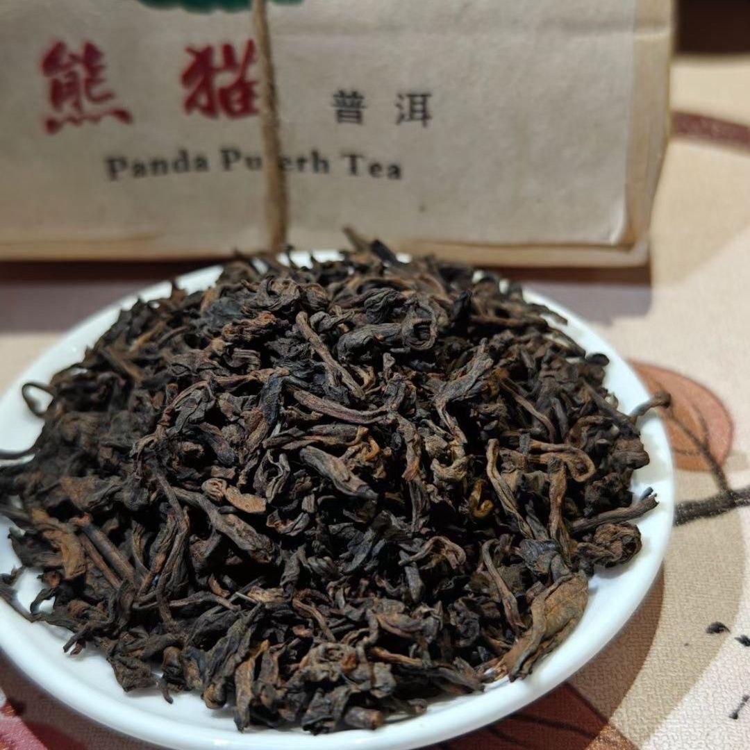 1988 Yunnan Aged Panda Pu-erh Tea Loose Leaf Old Puer Ripe Tea Puerh Tea 300g