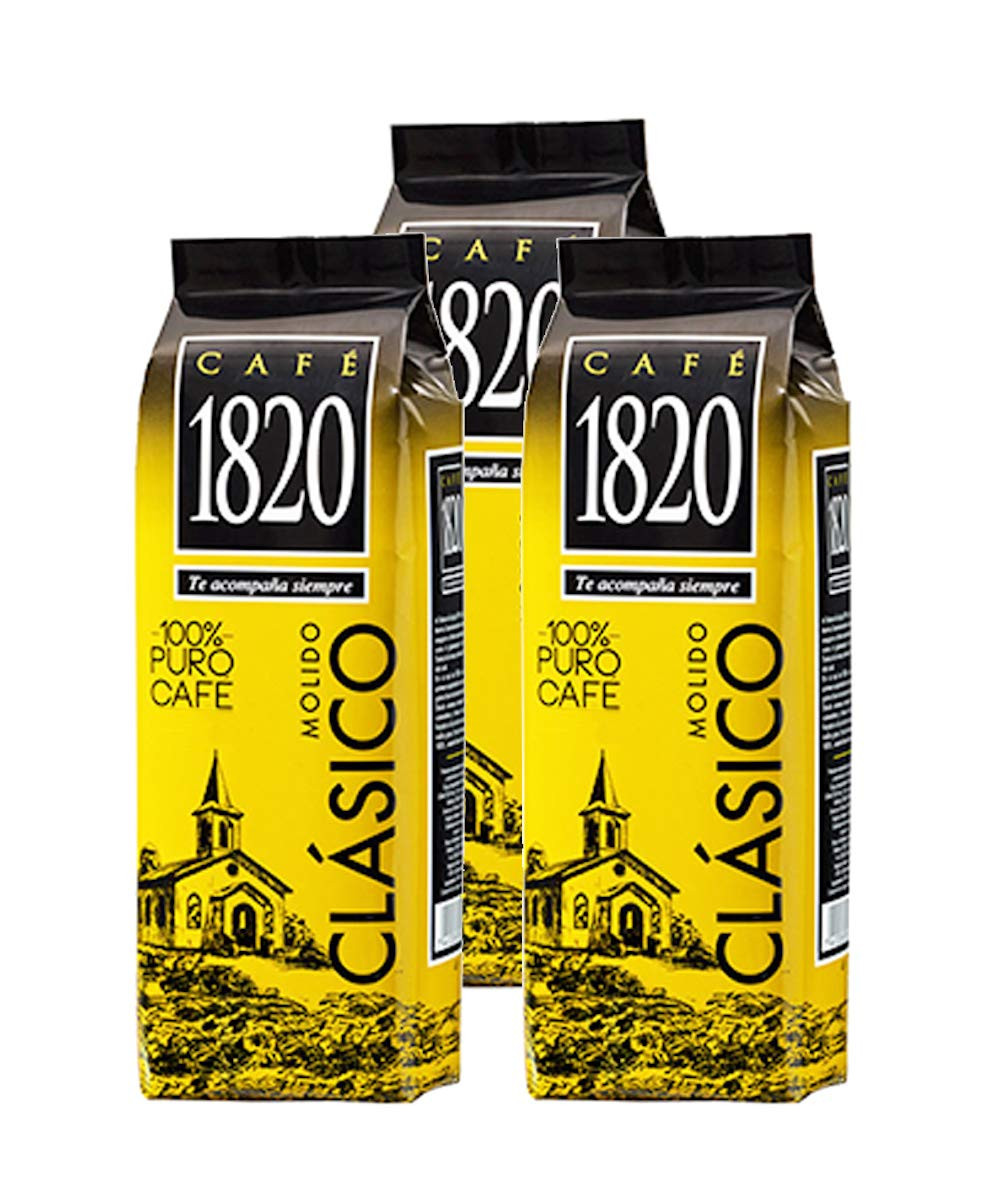 Cafe 1820 Molido – Costa Rica Gourmet Ground Premium Coffee – 4.4 Oz / 125 Gr –