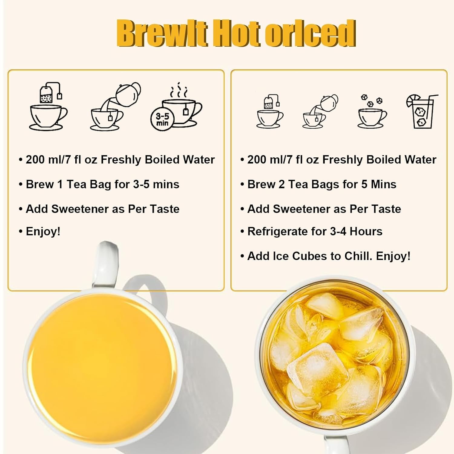 Turmeric Ginger Cinnamon Herbal Tea 120 Bags Vegan No Sugar Caffeine Free