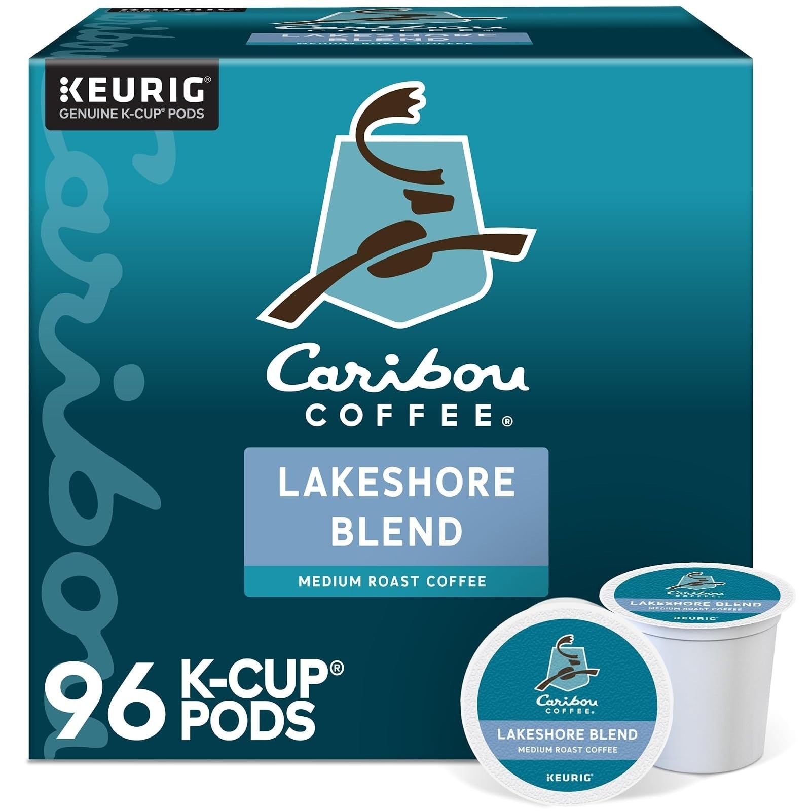 Caribou Coffee Caribou Blend Keurig K-Cup Pods Medium Roast 32 Count