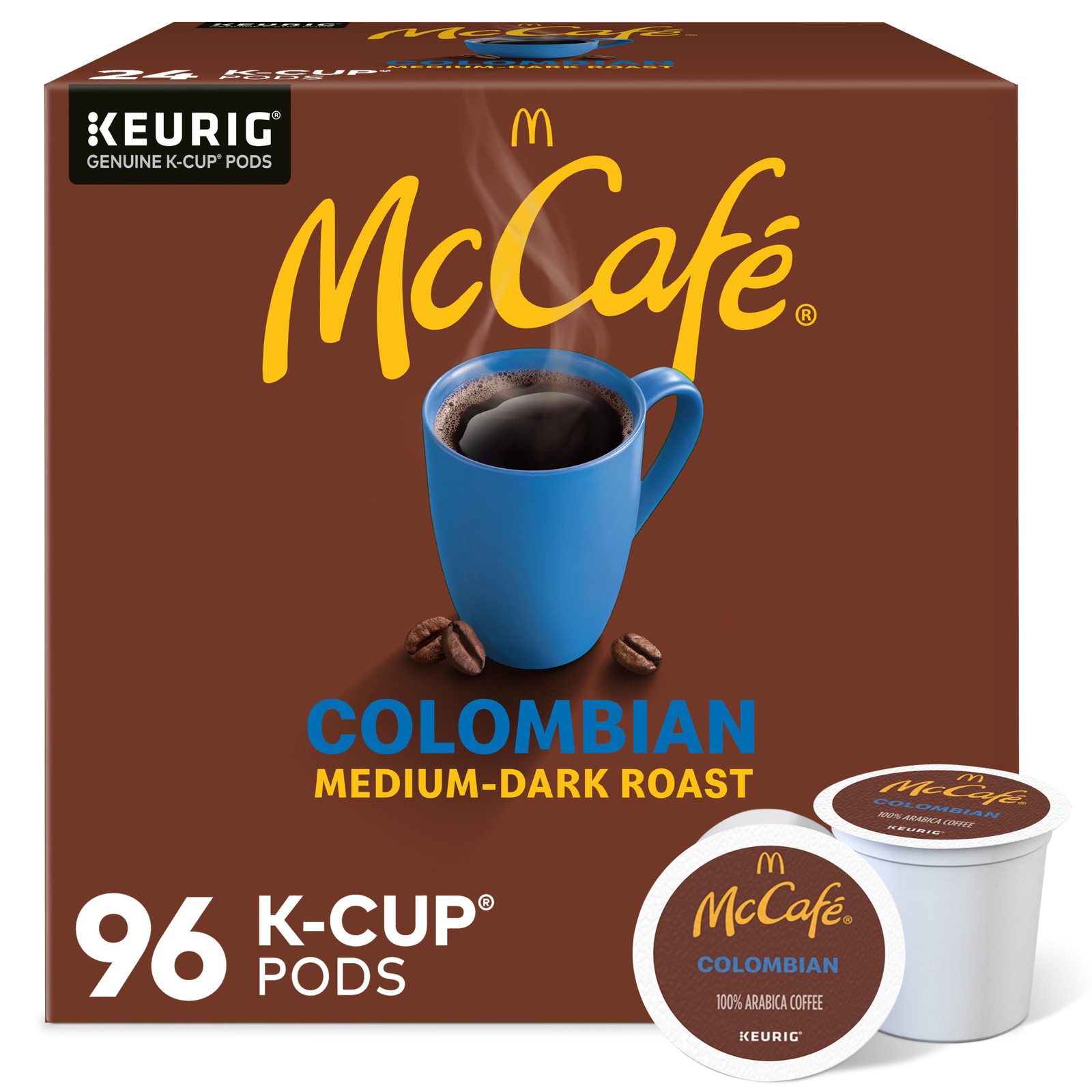 McCafe Mocha Collection, Colombian Coffee, Keurig K-Cup Pods, 96 Count