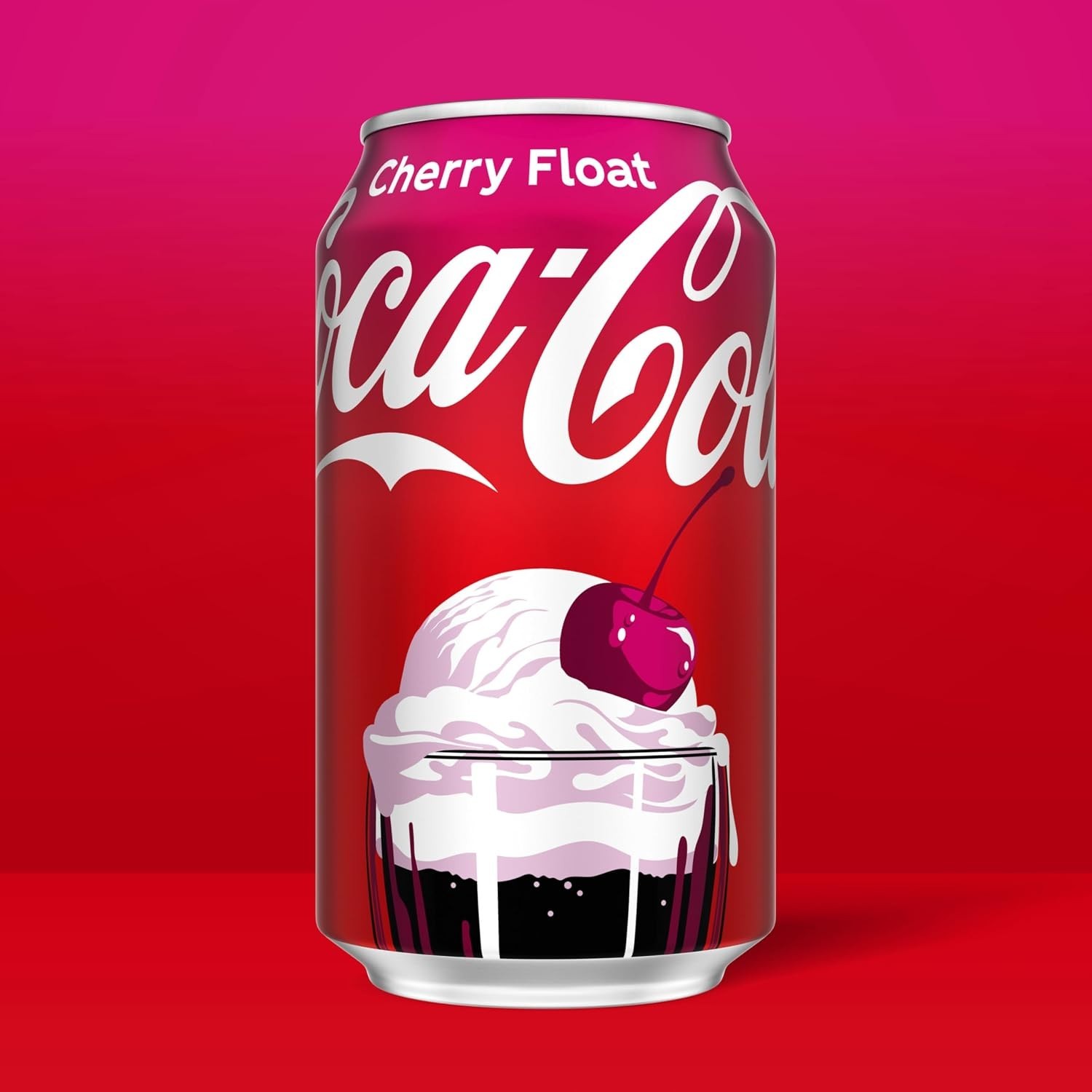 Classic Cherry Float Soft Drink: Coca-Cola 12-Pack with Creamy Vanilla Flavor