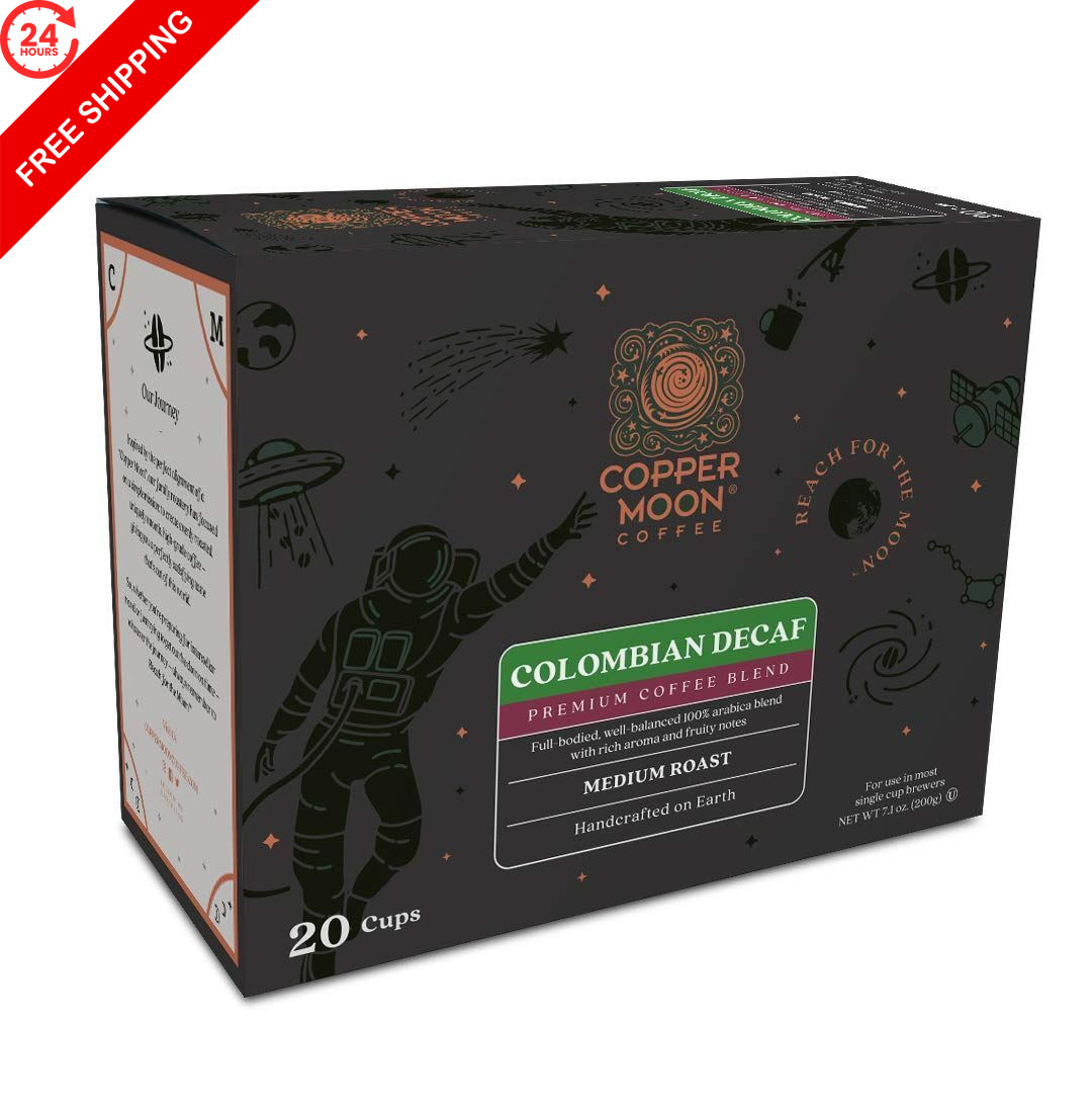 Copper Moon K-Cup Coffee Pods, Colombian Decaf Blend, 20 20 Count (Pack of 1)