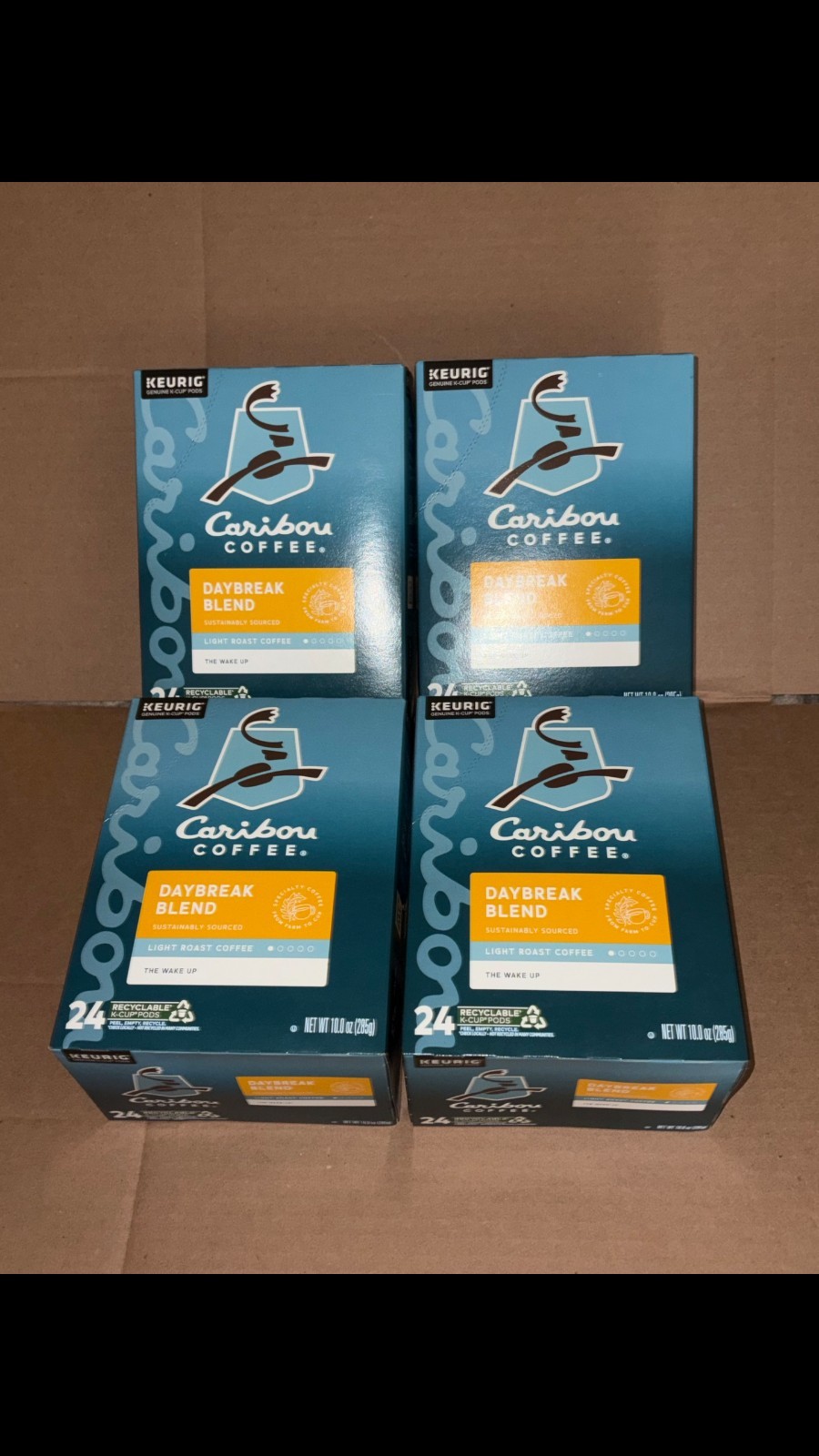 Caribou Coffee Daybreak Blend Keurig Pods, Light Roast 96 Best By 8/2026