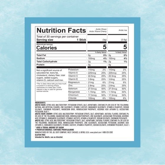 Pure Kick Arctic Variety pack Singles to Go Powdered Drink Mix, 30 Count Packets
