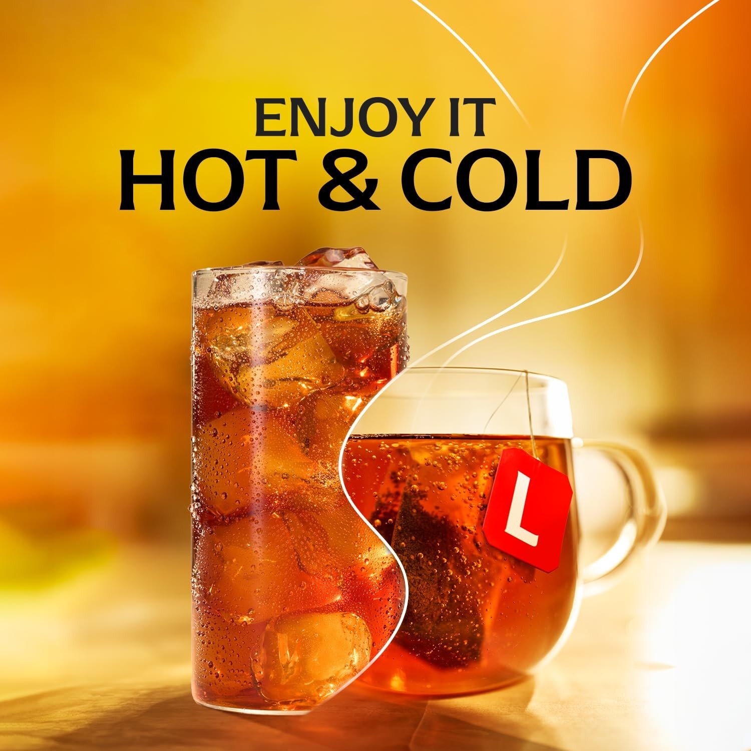Indulge in Lipton Black Tea Bags – High Caffeine, 100 Bags for Anytime Enjoyment