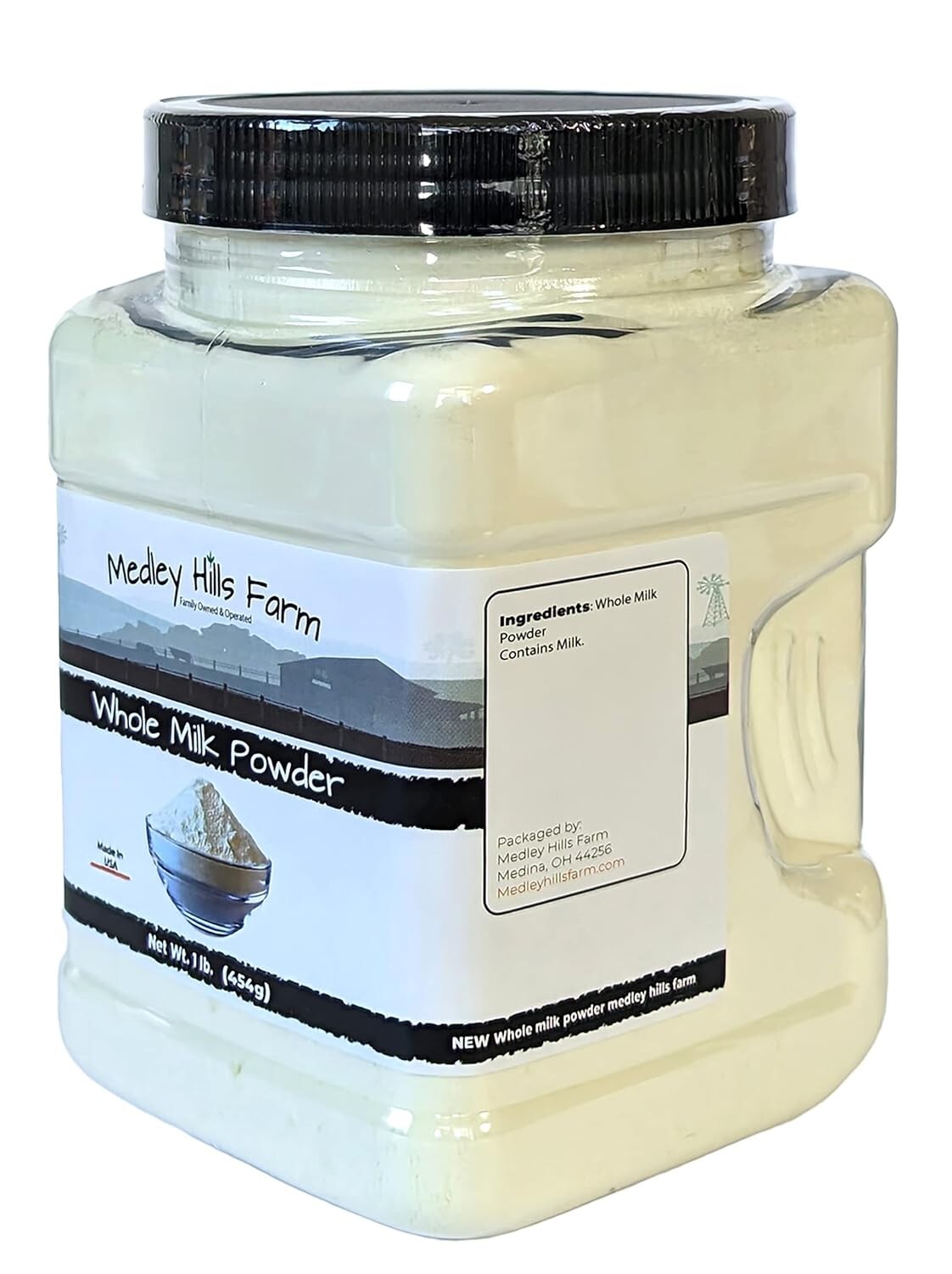Hoosier Hill Farm All American Dairy Whole Milk Powder 1 lb NEW