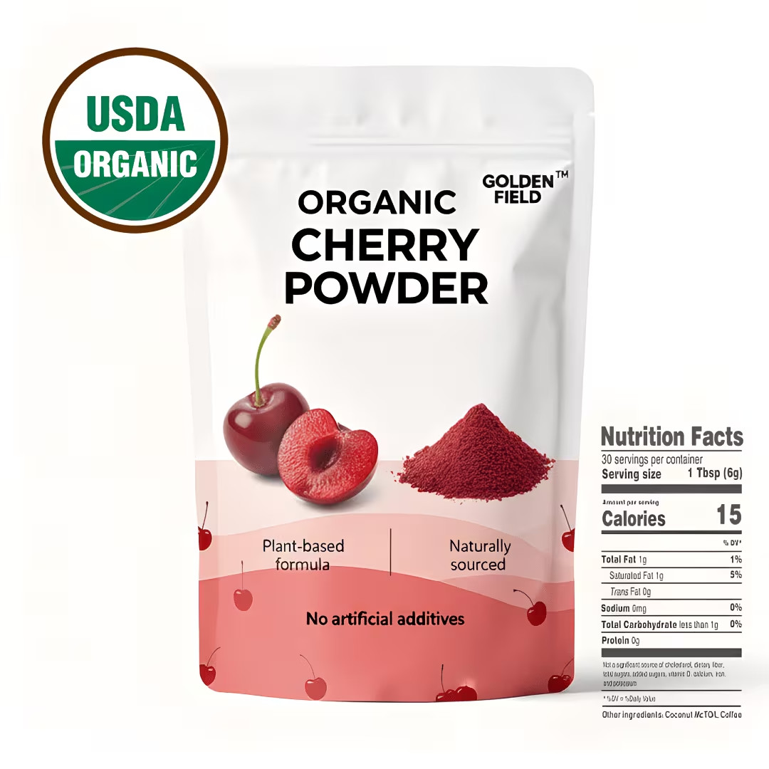 Natural Organic Cherry Powder For Modern Drinks Pastries And Dessert Toppings