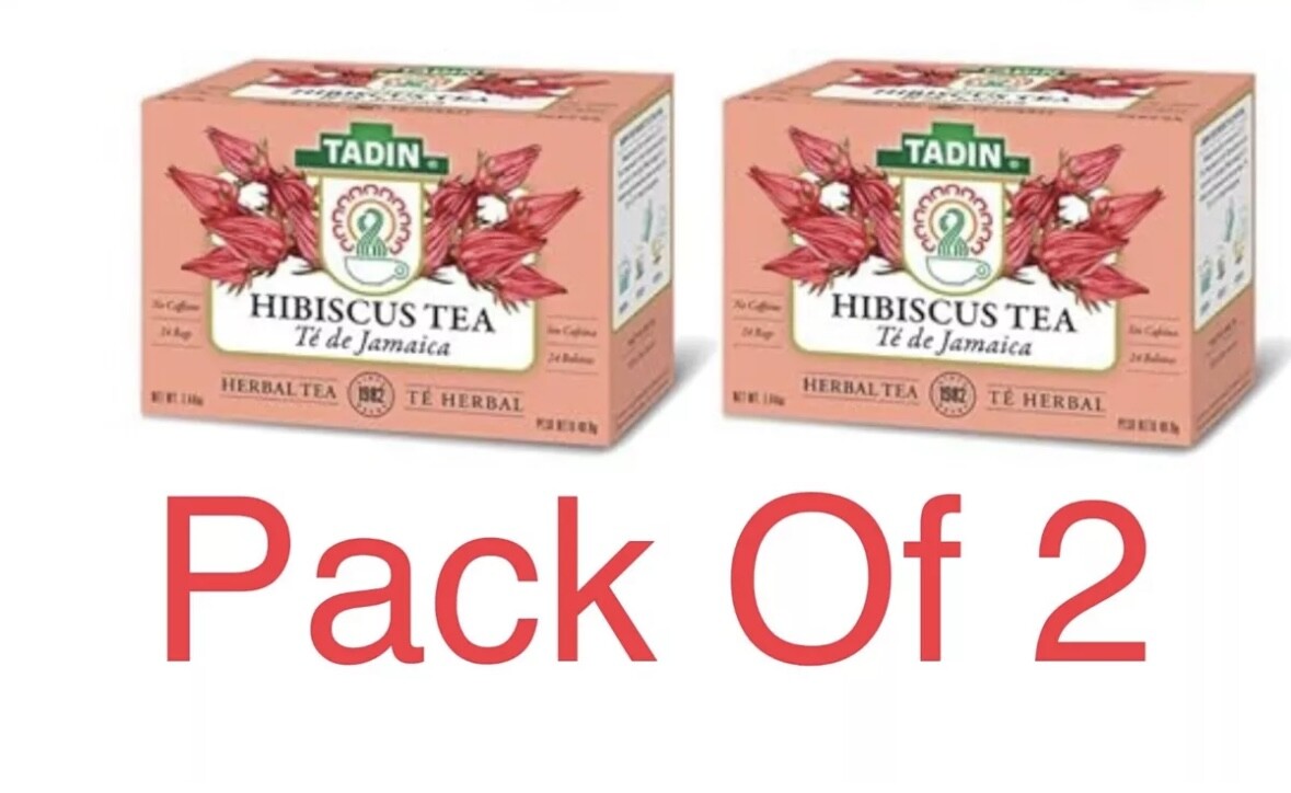Tadin Hibiscus Herbal Tea with antioxidants (24 Bags each )