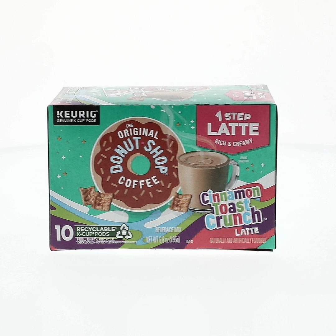 The Original Donut Shop, One Step Cinnamon Toast Crunch Latte K-Cup Coffee Pods