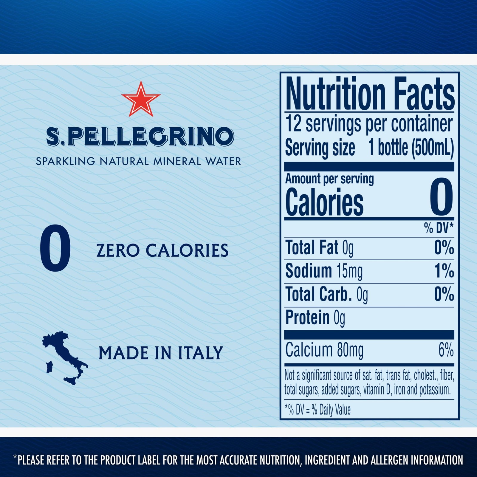 S.Pellegrino Sparkling Natural Mineral Water, Plastic Bottles, 16.9 Fl Oz (Pa…