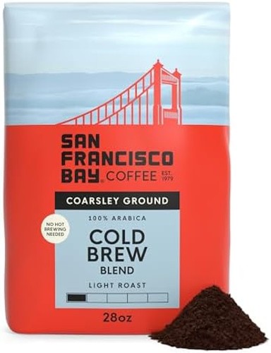 San Francisco Bay Ground Coffee, Cold Brew Blend (28 oz Bag), Coarse Ground, …