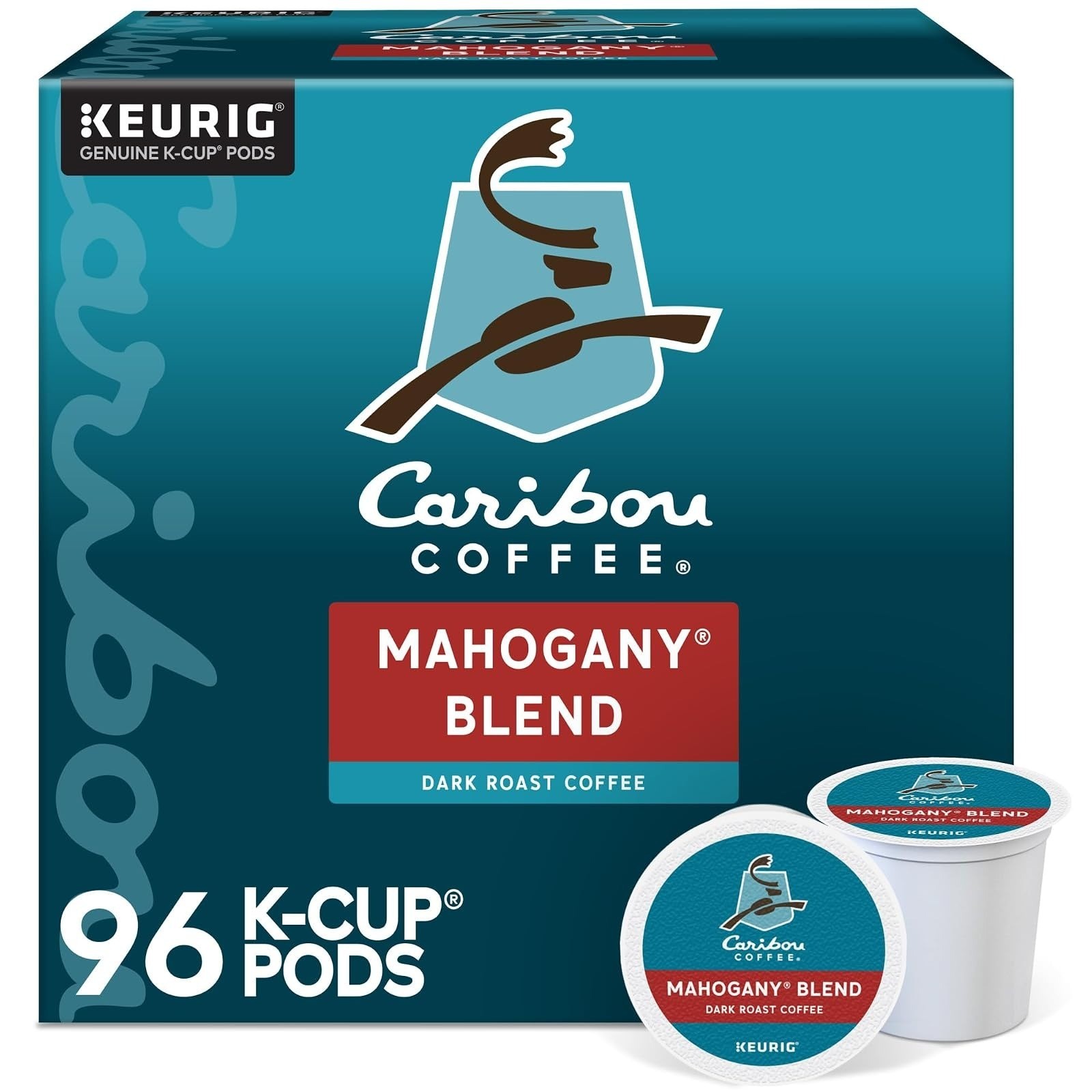 Caribou Coffee Caribou Blend Keurig K-Cup Pods Medium Roast 32 Count