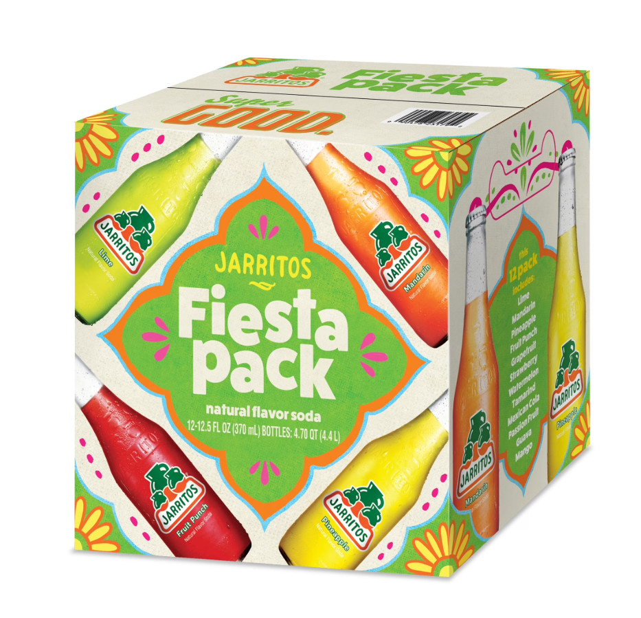 Jarritos Variety Pack Soda, 12.5 fl oz (370 ml) Glass Bottle, 12 Pack