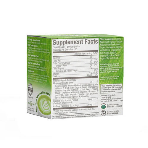 Mushroom Powder Matcha Latte Blend 2.8 Oz By Om Mushrooms