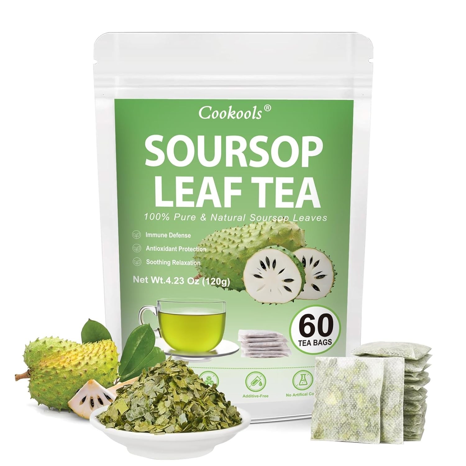 Soursop Leaves Tea 2g x 60 Teabags | 100% Natural Graviola 60