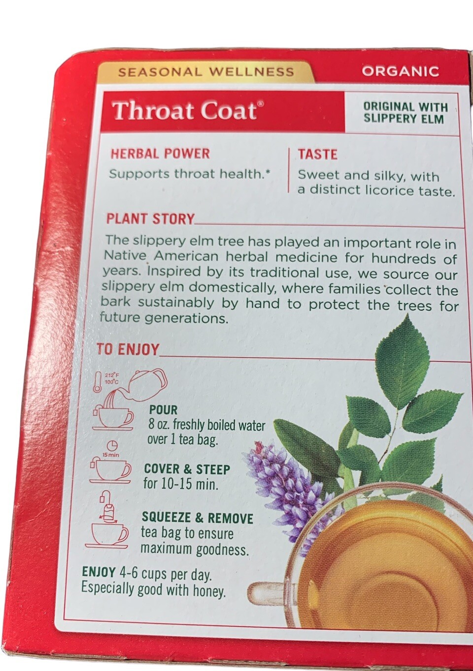 2x Traditional Medicinals Throat Coat ORIGINAL With SLIPPERY ELM 1.13oz 01/2025