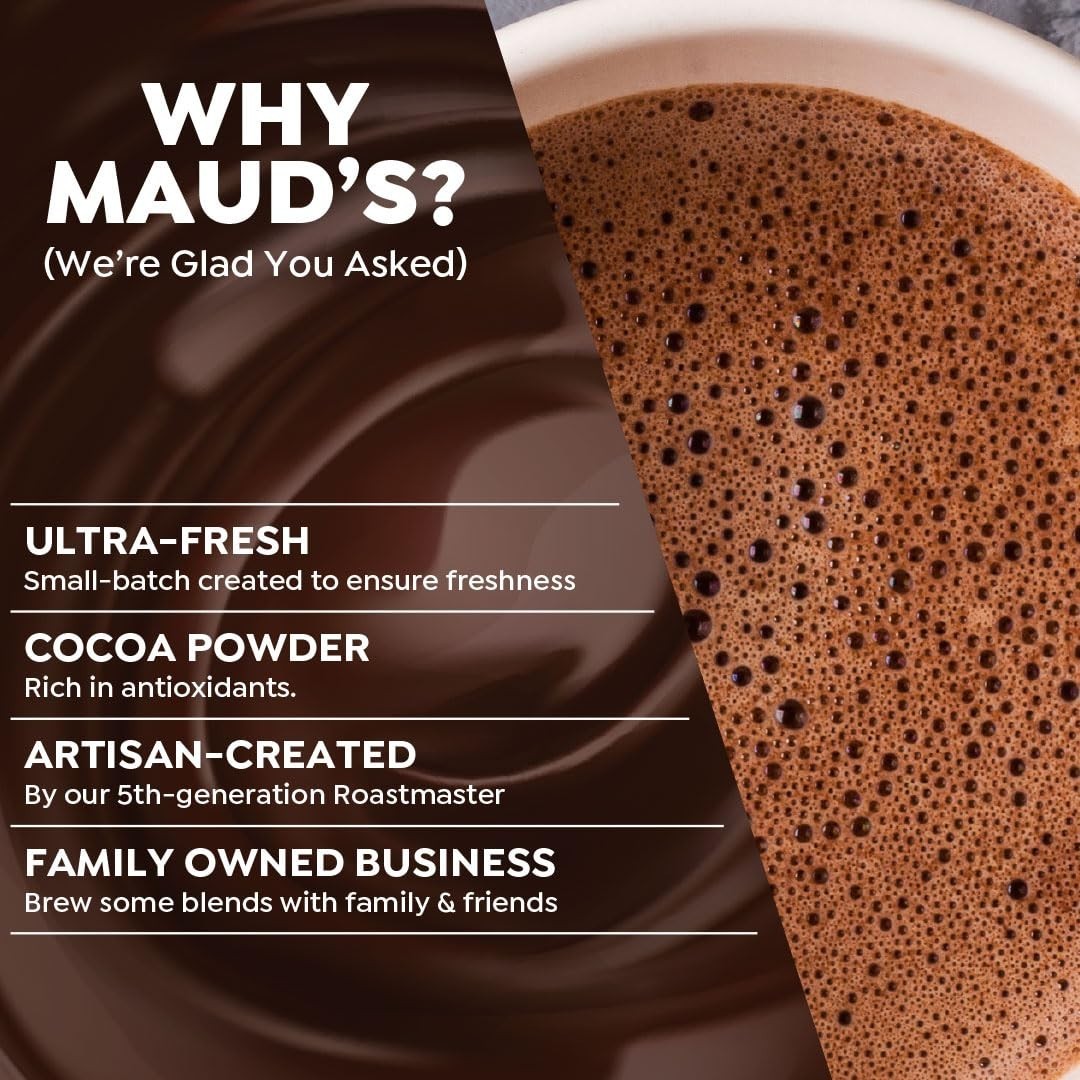 18 ct Dairy-Free Dark Hot Chocolate Pods | Luxurious Single Serve Cocoa Delight