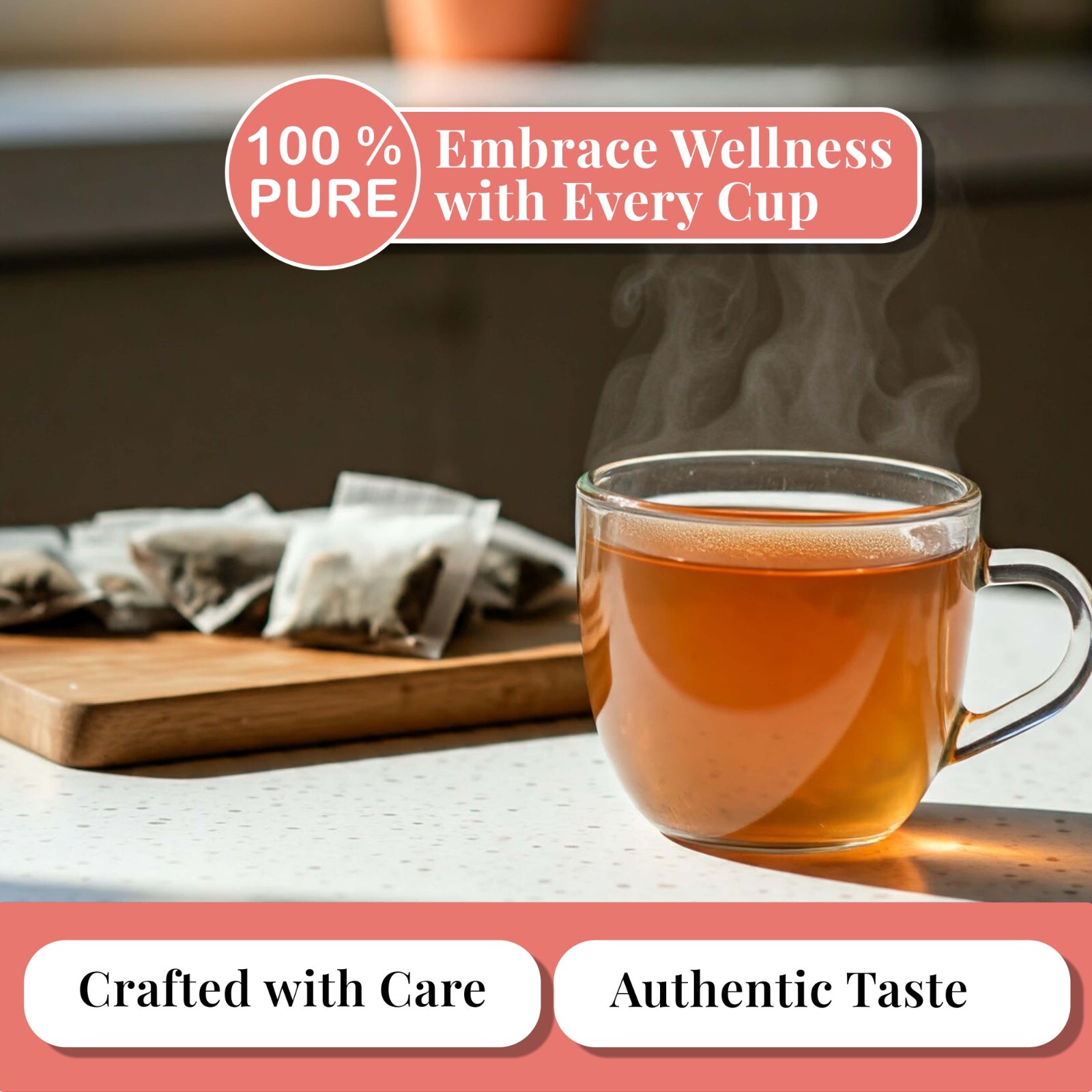 75 Organic Guava Leaf Tea Bags, 100% Pure Guava Tea, DiabeticTea