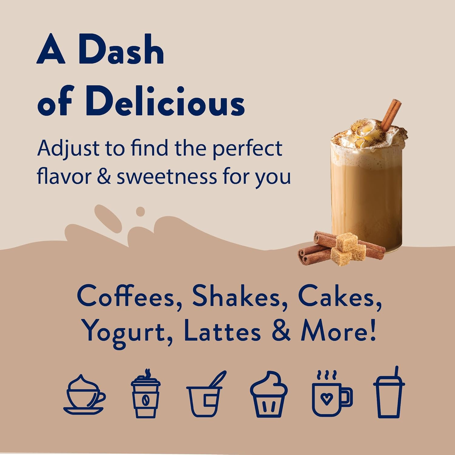Syrups Sugar Free Coffee Syrup, Brown Sugar Cinnamon Flavor Drink Mix, Zero Calo