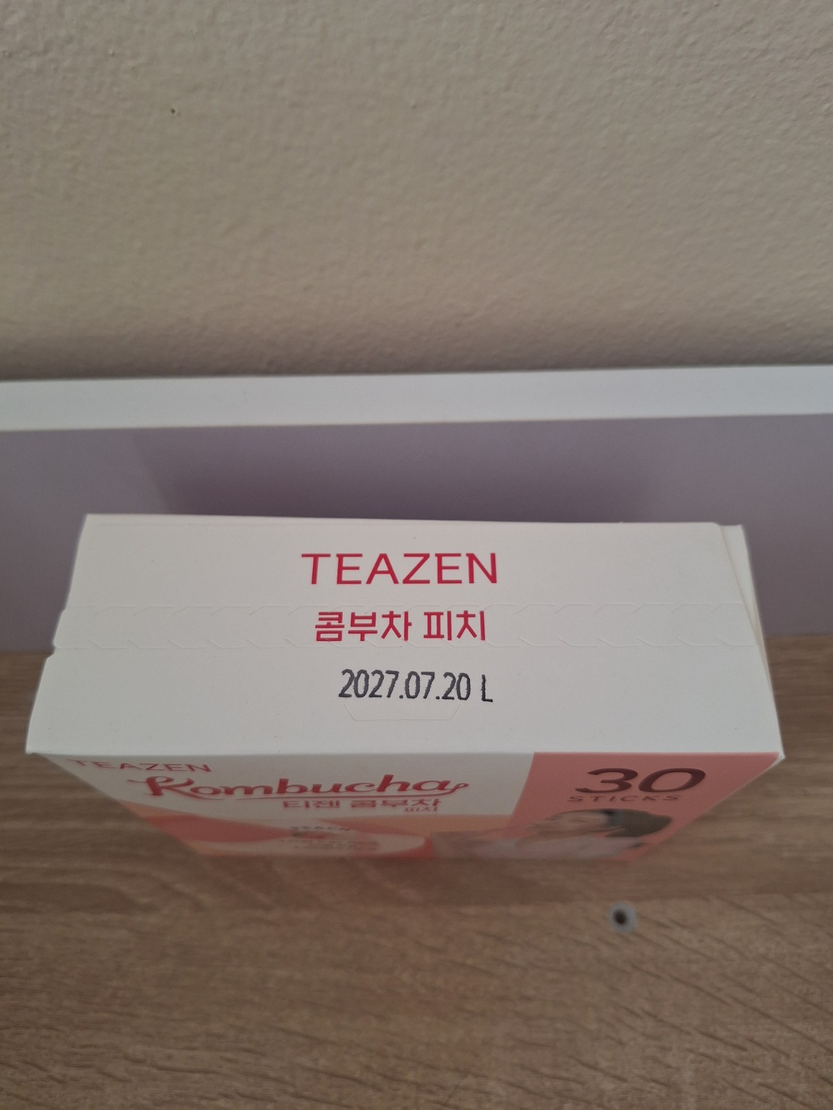 US Seller TEAZEN Kombucha 30 Sticks Peach Flavor