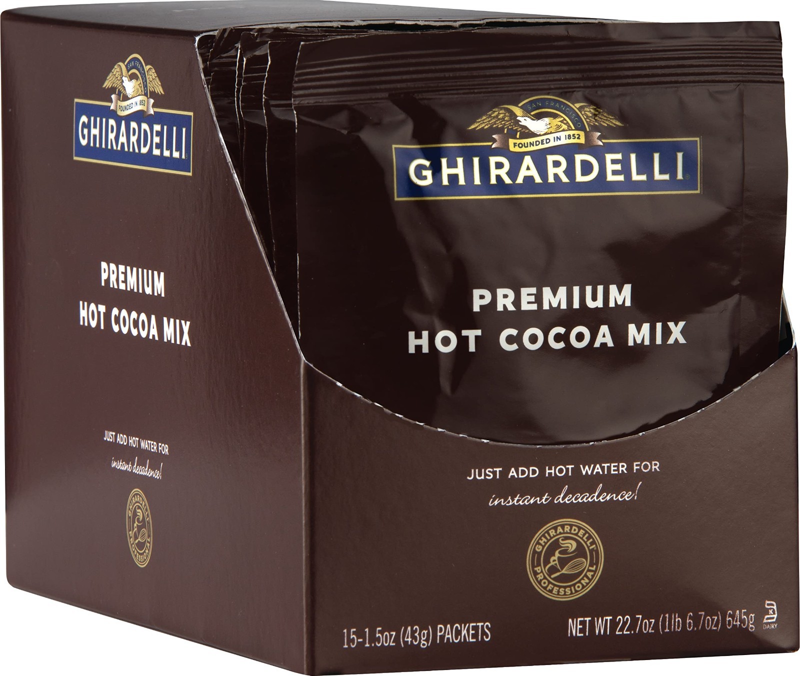 Rich Chocolate Hot Cocoa Mix, Premium Instant Cocoa Packets, 22.7 Oz (15 Count)