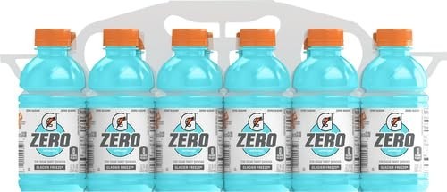 Gatorade Thirst Quencher Zero Sugar Sports Drink, Glacier Freeze, 12oz Bottles,