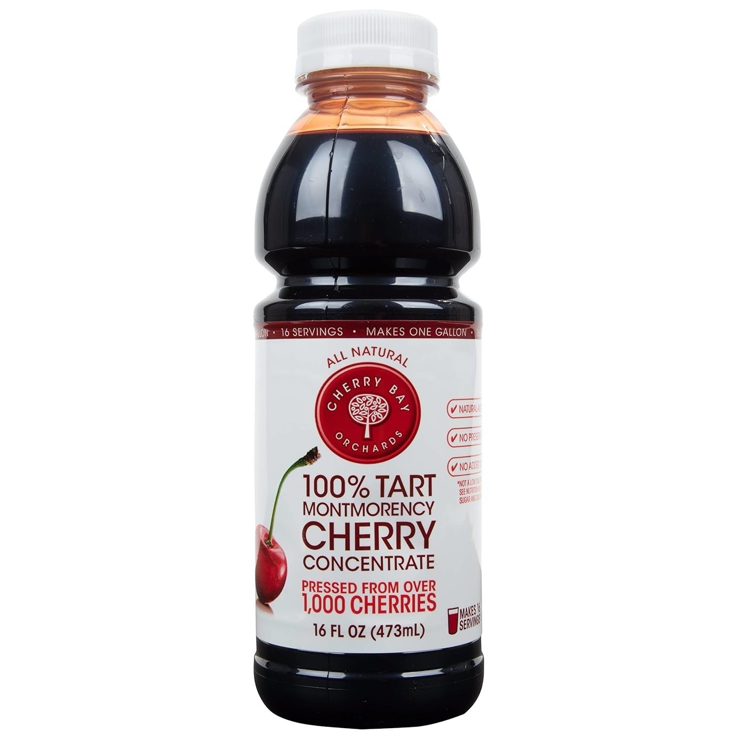 Tart Montmorency Cherry Concentrate (2 Pack 16 Oz Bottle) All Natural Juice NEW