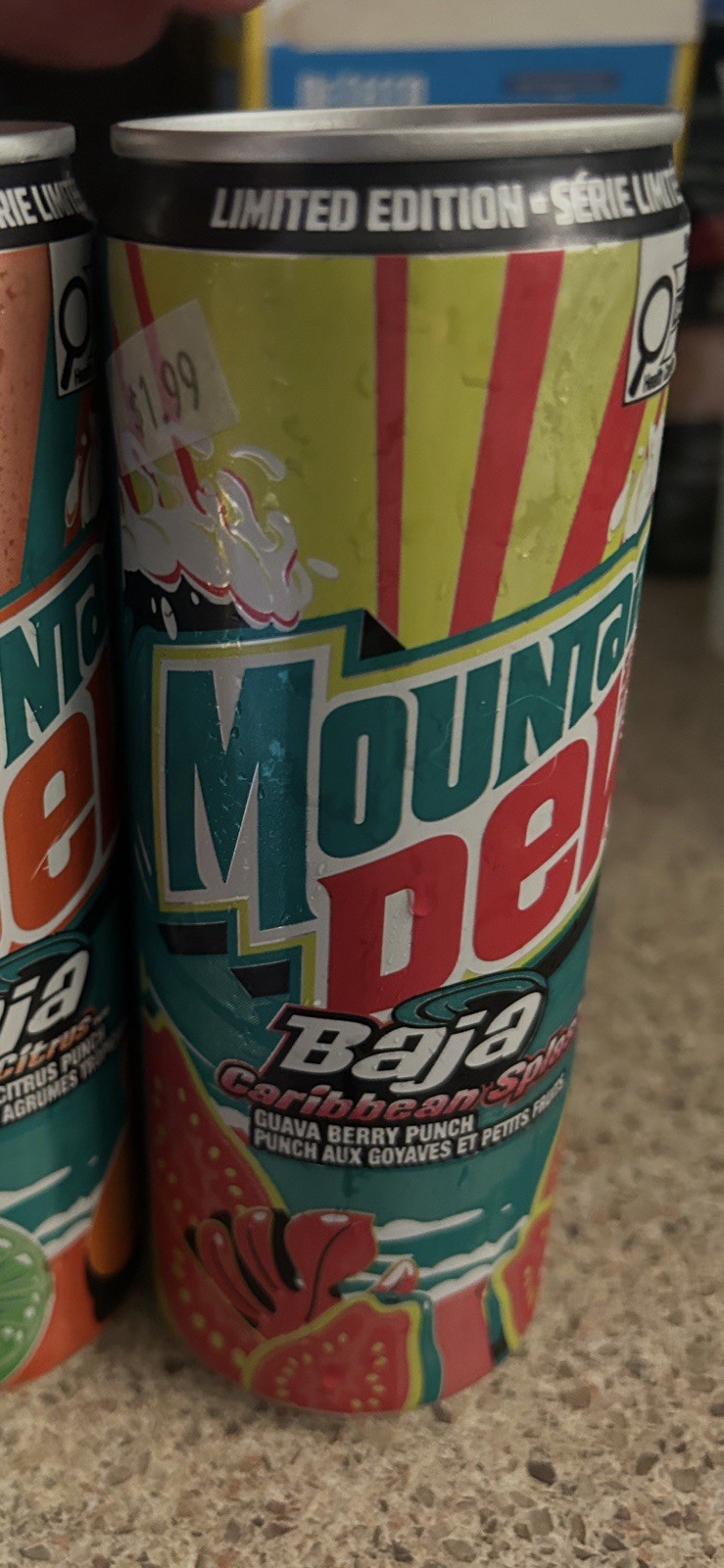 Mountain Dew Baja Caribbean Splash Soft Drink 12 fl oz ( 12 Pack ) 2027 Exp