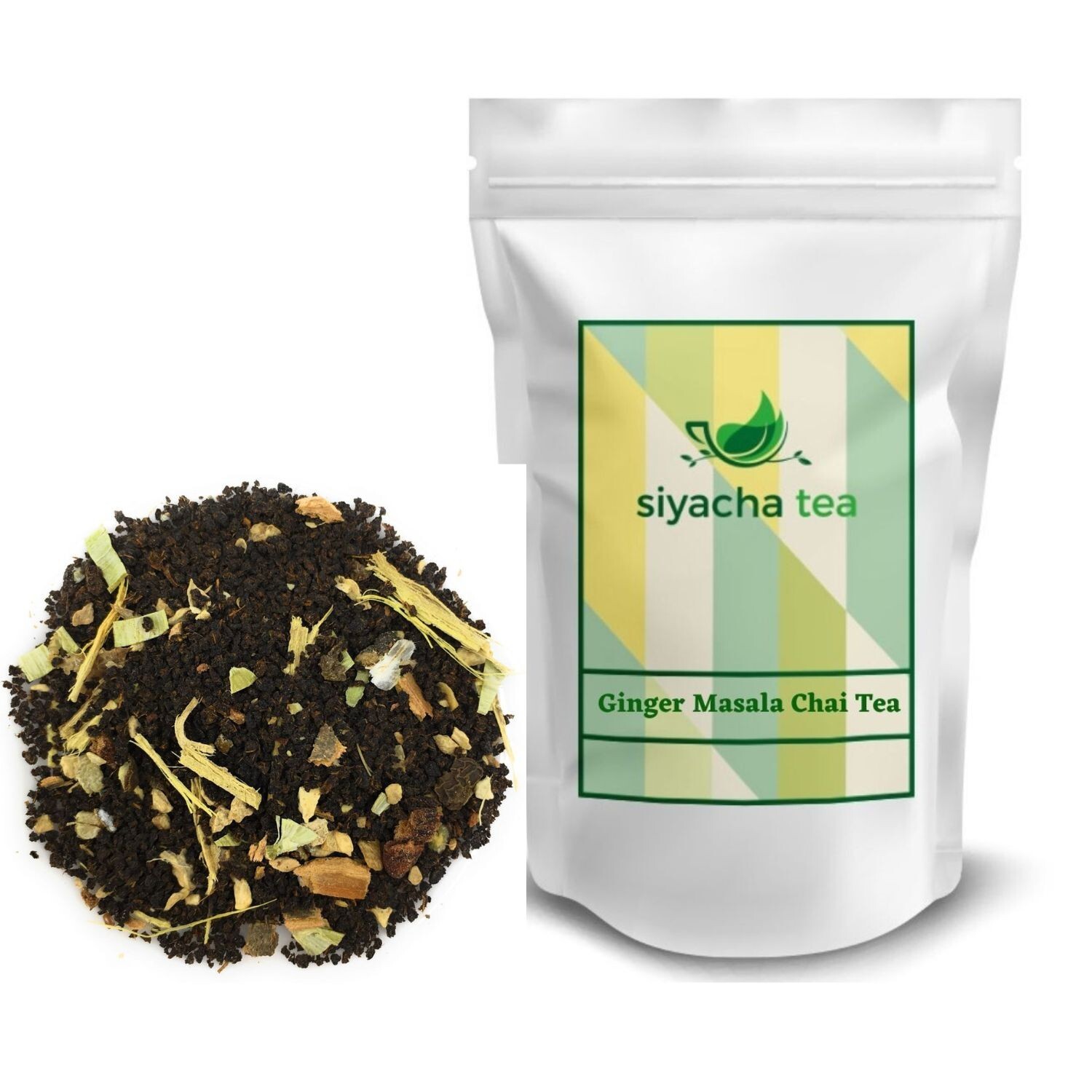 Indian Black Tea Ginger Masala Chai Fresh Spice Blend Healthy Beverage 500g
