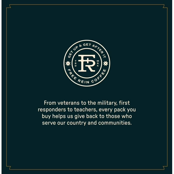 Free Rein Coffee Company, American Dirt Dark Roast Coffee K-Cup Pods, 18 Count
