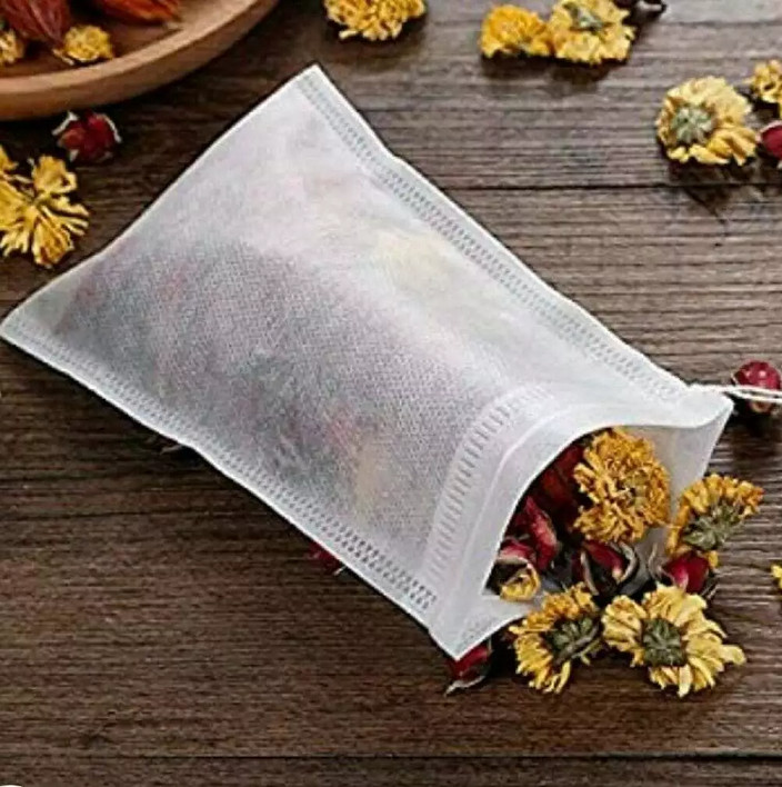 Disposable Tea Bags Bulk for Loose Leaf Tea Drawstring Empty Coffee Sachets Filt