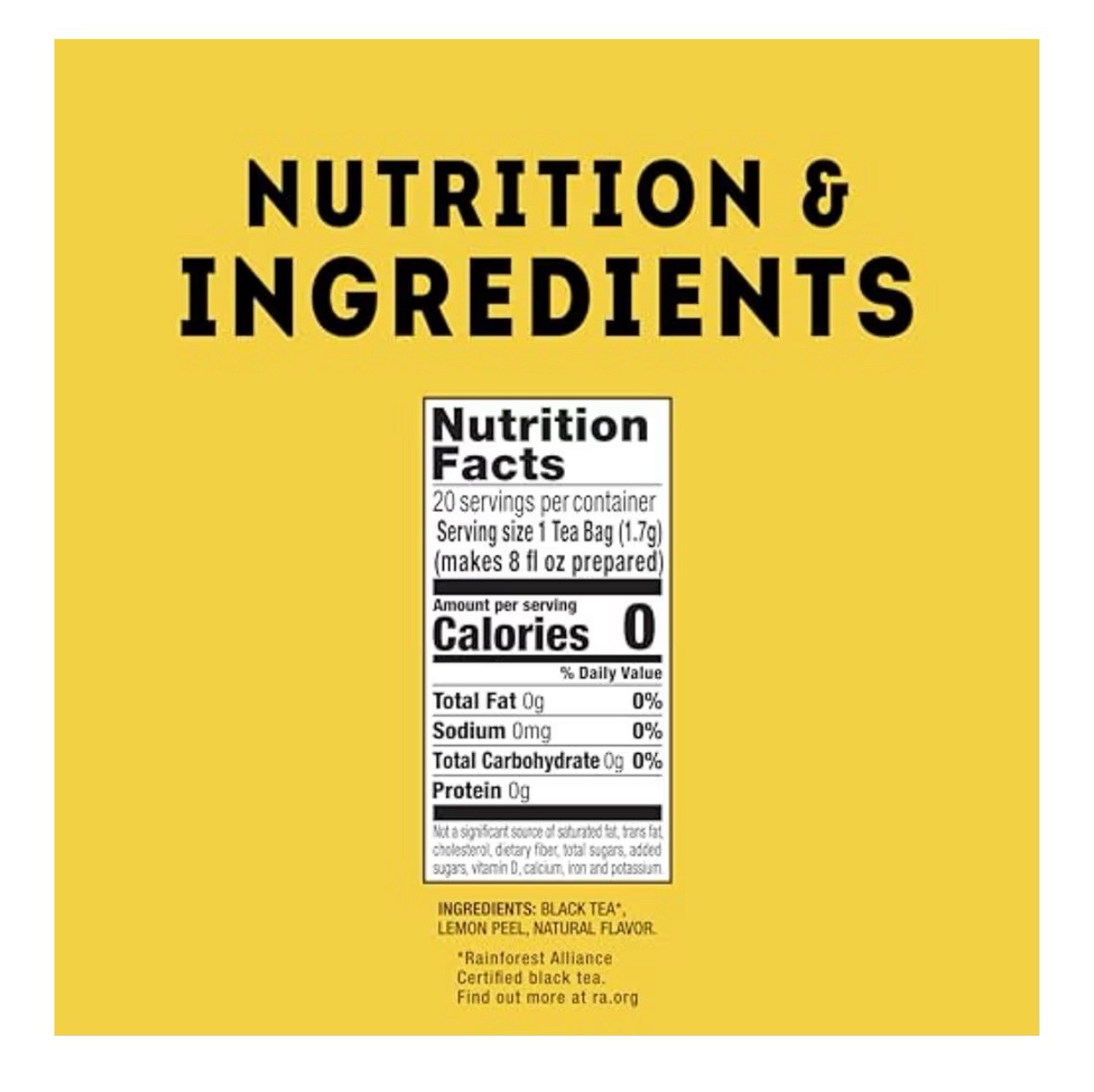 2 PK – Lipton Black Tea w/ 🍋 Lemon Peels – Pyramid Tea Bags / 40 Total Pyramid