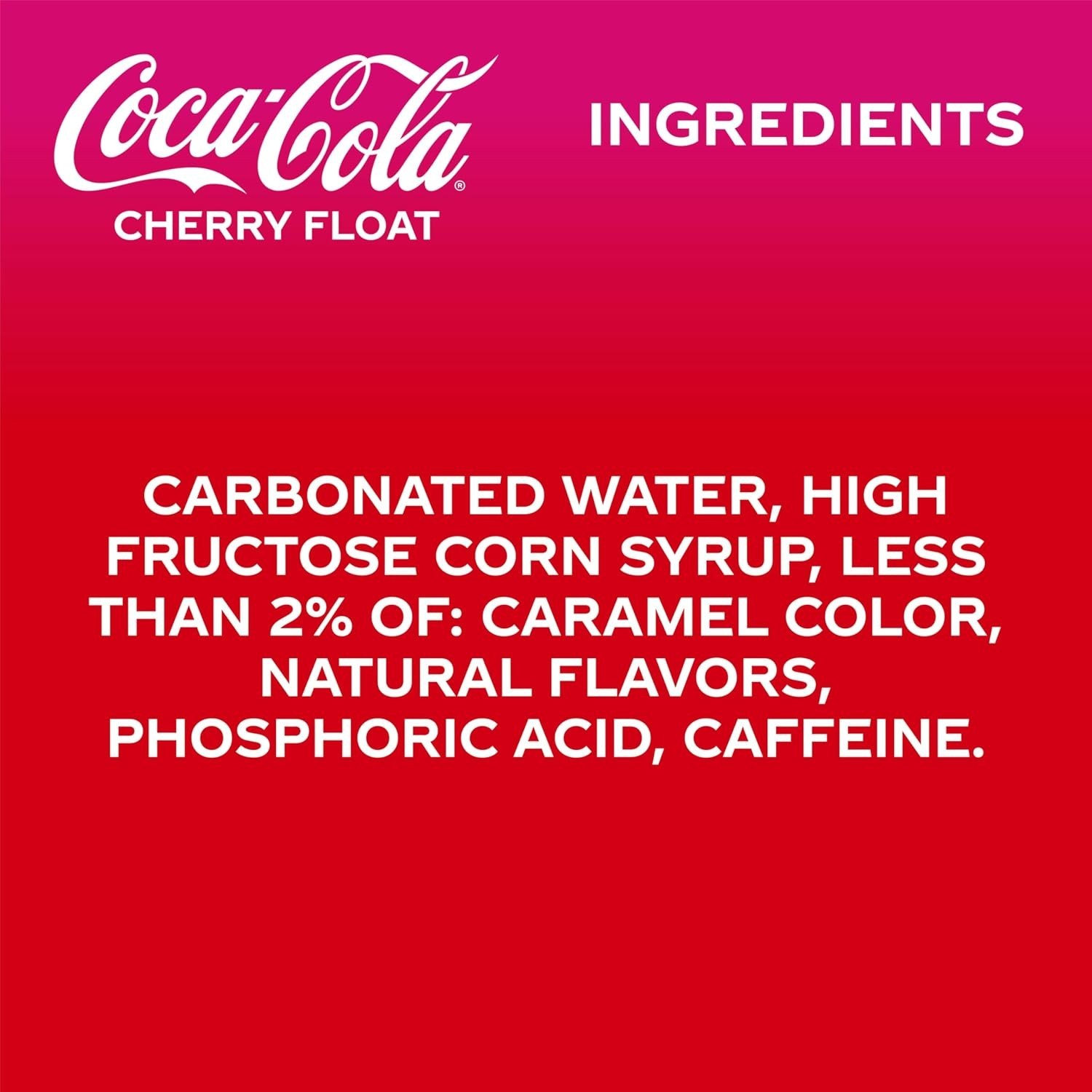Classic Cherry Float Soft Drink: Coca-Cola 12-Pack with Creamy Vanilla Flavor