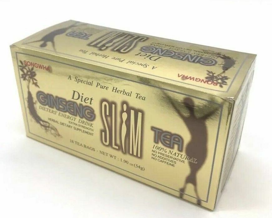 2 Boxes Diet Ginseng Slim Tea 18 Tea Bags Dieter Energy Drink Extra Strength