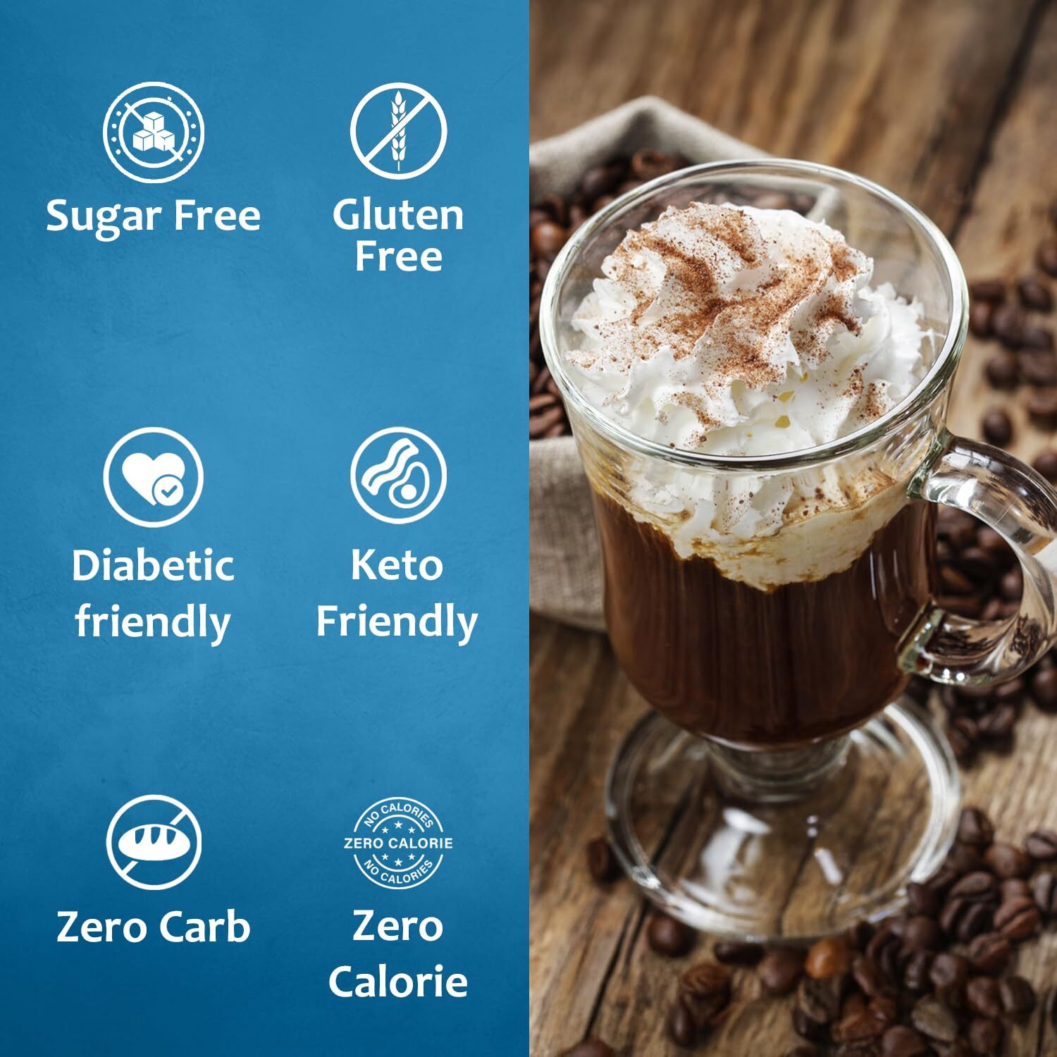Syruvia Sugar Free Irish Cream Syrup 25.4 fl oz, for Drinks, & More