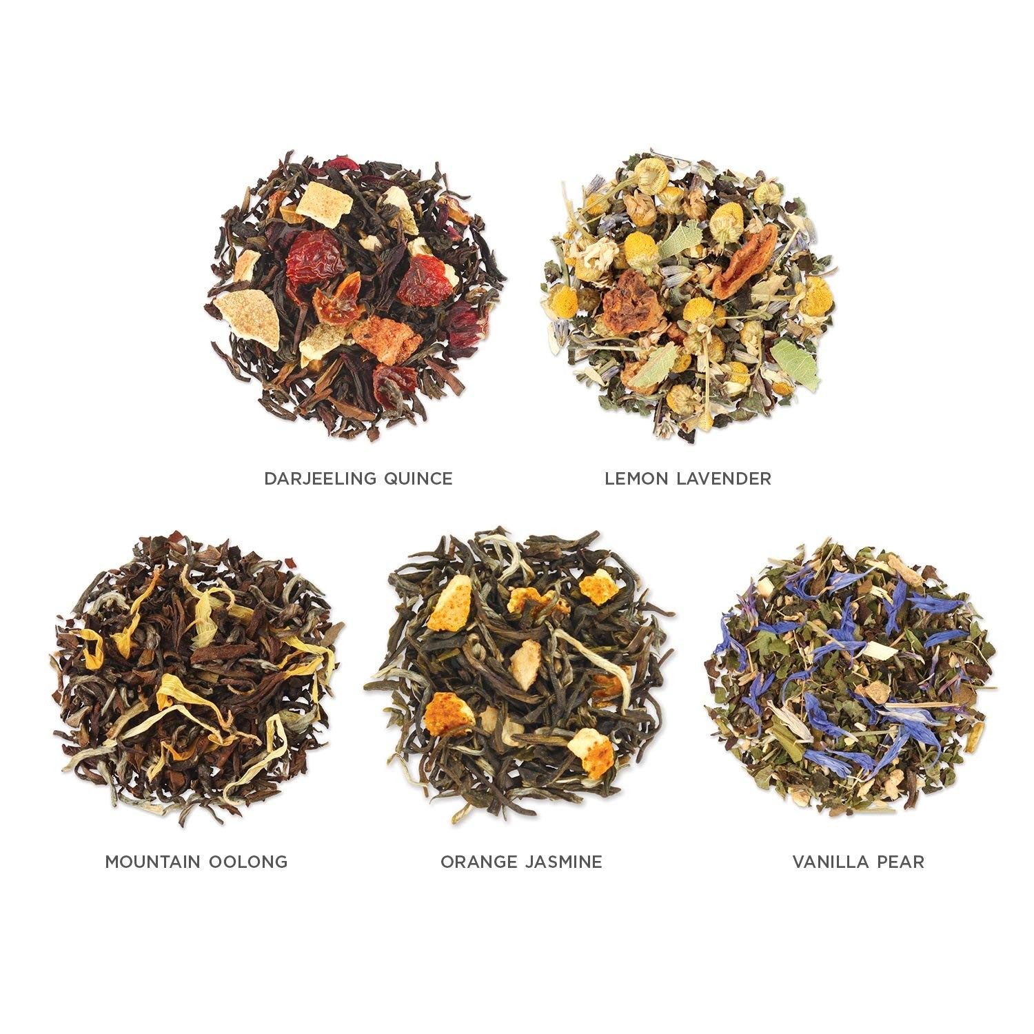 Premium Loose Leaf Tea Sampler Gift Set – 15 Single Serve Pouches Assorted