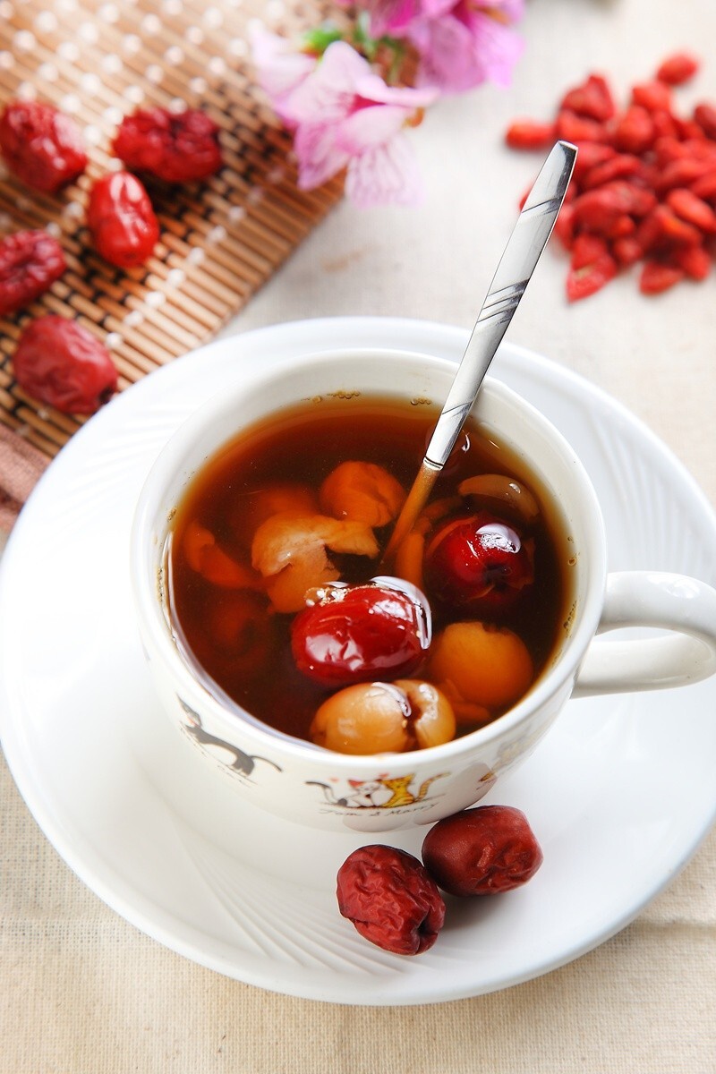 Longan Red Dates Tea Jujube Tea with Dried Wolfberry Longan 300g (6gx 50Teabags)
