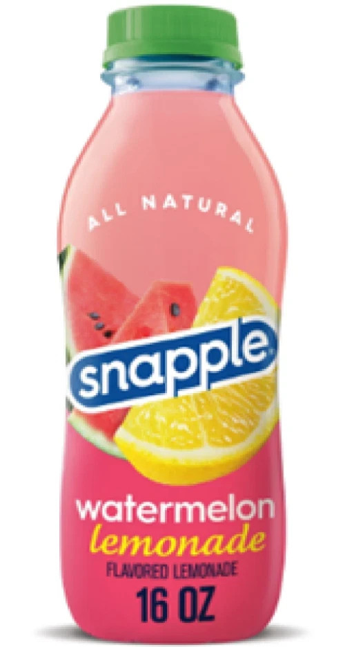 Snapple Watermelon Lemonade, 16 fl oz recycled plastic bottle (Pack of 24)