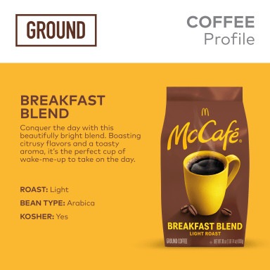 Mccafe Breakfast Blend Coffee 30 Oz Ground – Keurig® Coffee