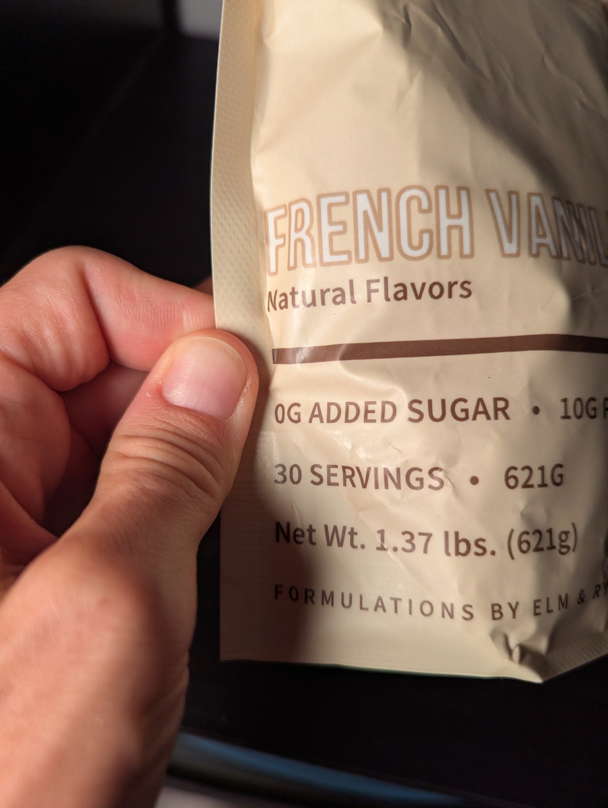 Elm And Rye French Vanilla Protein Coffee Blend 200MG Caffeine 1.37 LB Expo 9/25