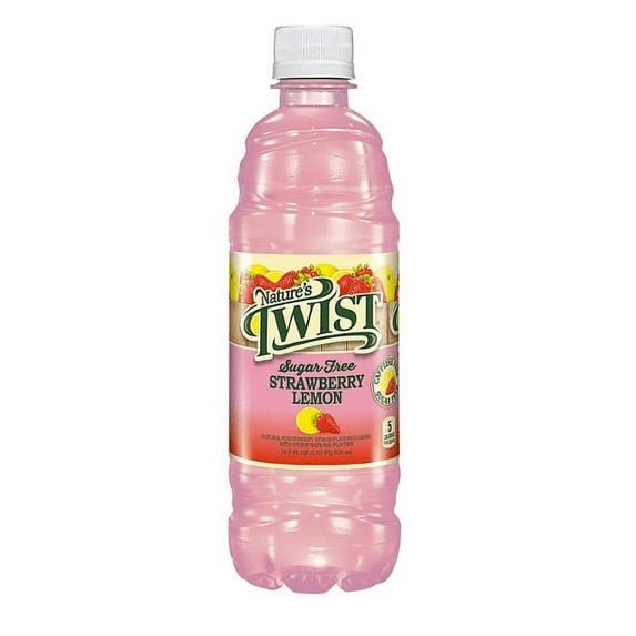 Nature’s Twist Sugar Free Strawberry Lemonade 16.9oz 24 Bottles