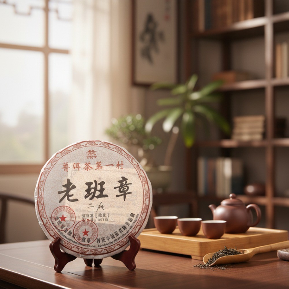 357g Yunnan Old Ripe Pu-erh Tea Cake Natural Herbal Energy Daily Brew