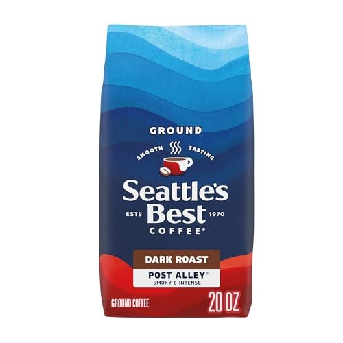 Seattle’s Best Coffee Post Alley Dark Roast Ground Coffee, 20 oz Bag