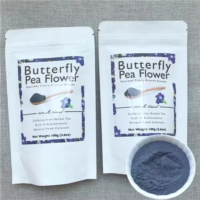Bulk High Quality 100% Natural Butter*fly Pea Flower Powder Tea 50g~500g