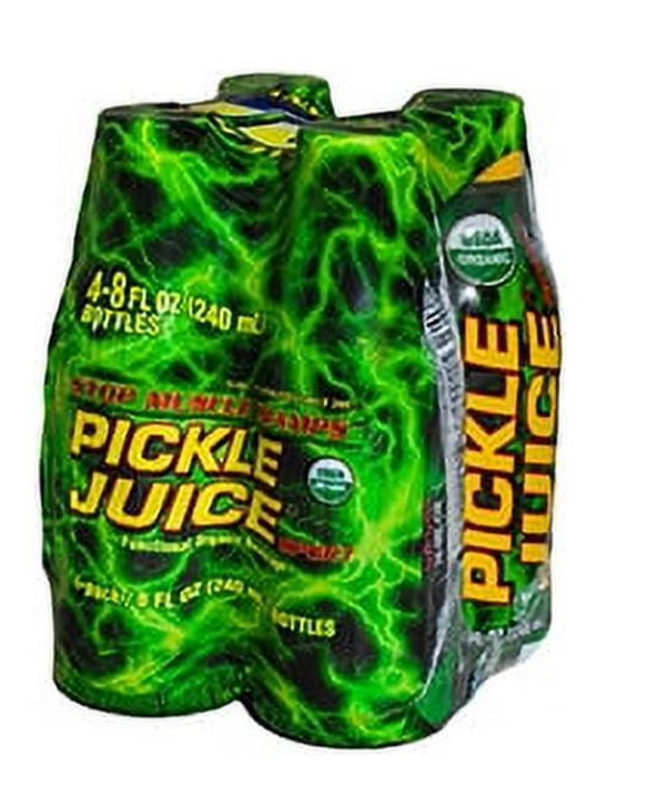 Pickle Juice Liquid Sport Drink, Stops Cramps, 8 oz, 4 Pack