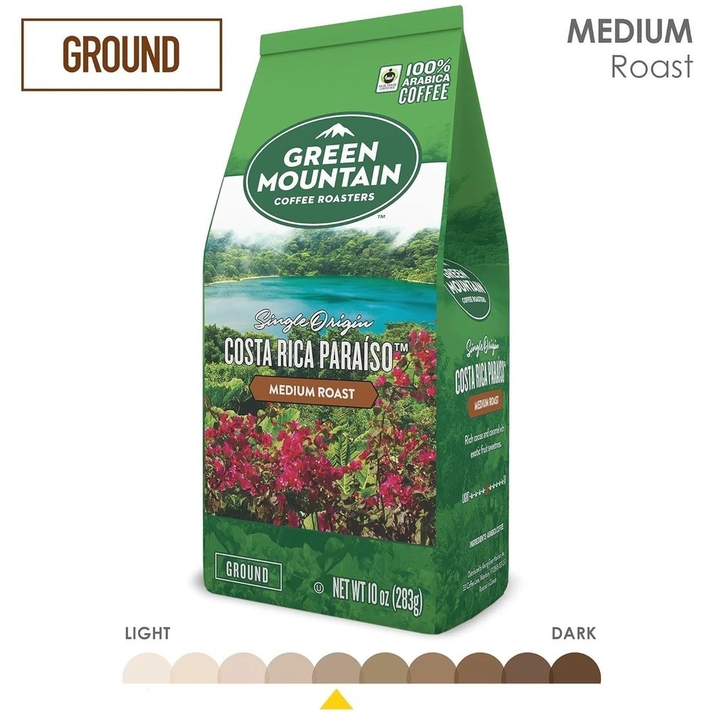6 Bags of Green Mountain Costa Rica Paraiso Ground Coffee 10oz – Old Stock