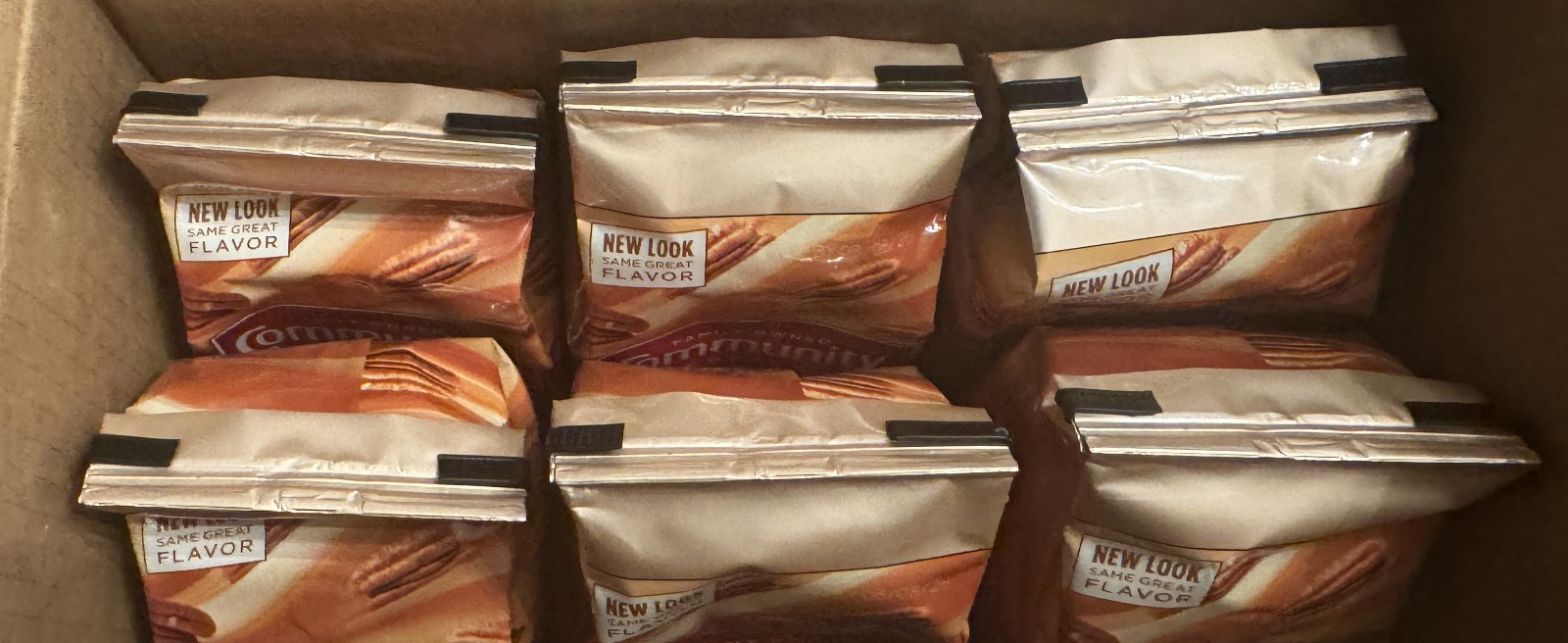 Community Coffee Southern Pecan Praline 72 Ounces, Medium Roast Ground 6 Pack